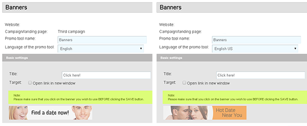 banners mobile rencontre